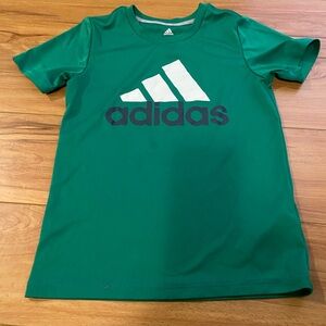 Boys Adidas Green performance tee